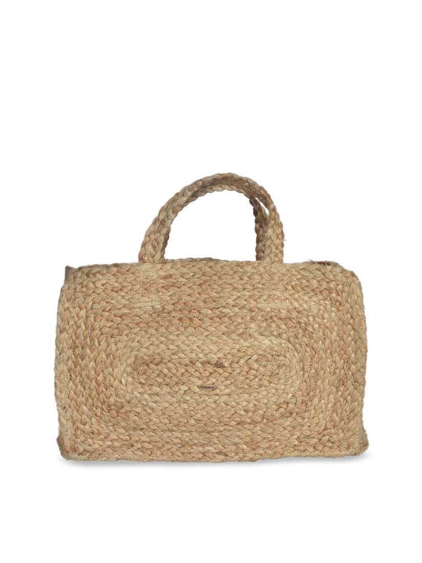 Buy Diwaah Beige Self Design Handheld Jute Bag Handbags for Women 10812660 Myntra