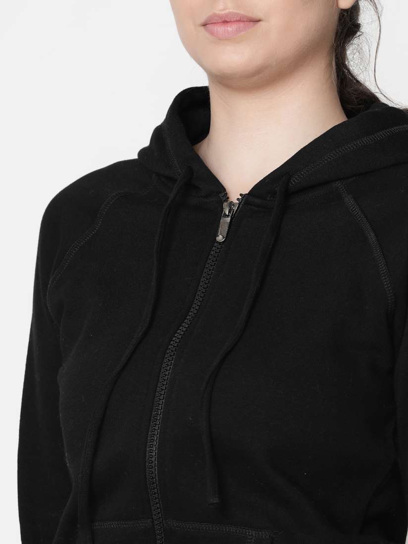 Black hoodie myntra hot sale
