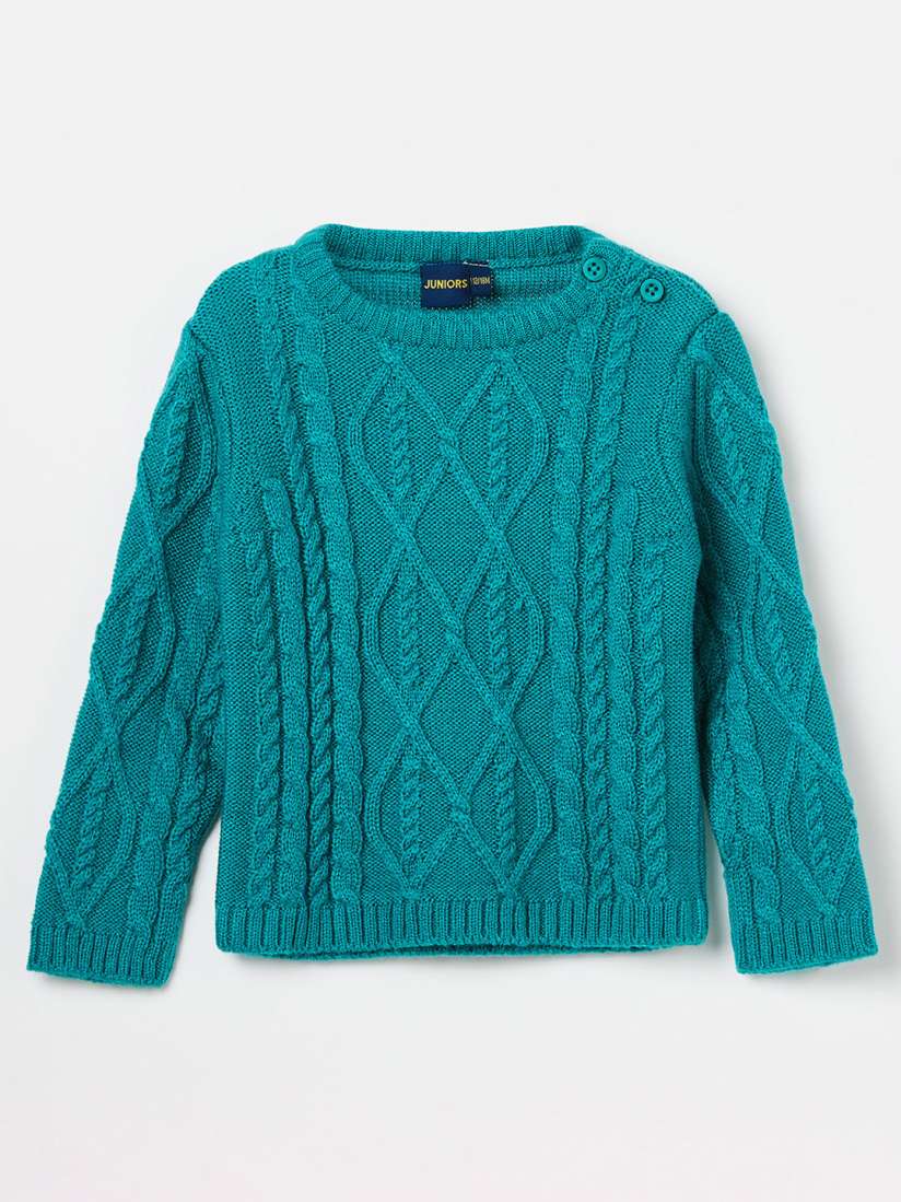 Buy Juniors by Lifestyle Boys Sea Green Solid Sweater Sweaters for Boys 10834688 Myntra