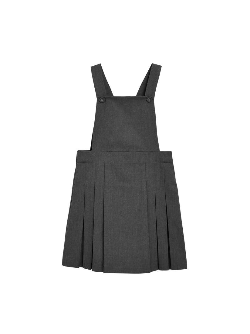 Buy next Girls Grey Solid Pinafore Dress Dresses for Girls 10838128 Myntra