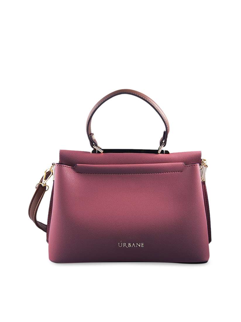 Buy URBANE Purple Solid Handheld Bag Handbags for Women 10838652 Myntra