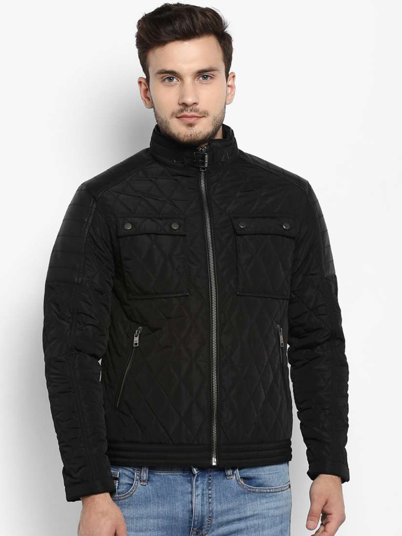 Red tape quilted jacket top