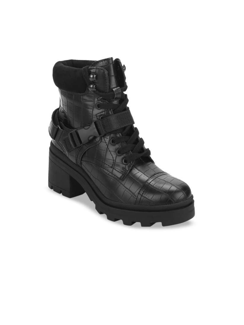 Truffle collection heeled hiker boots online