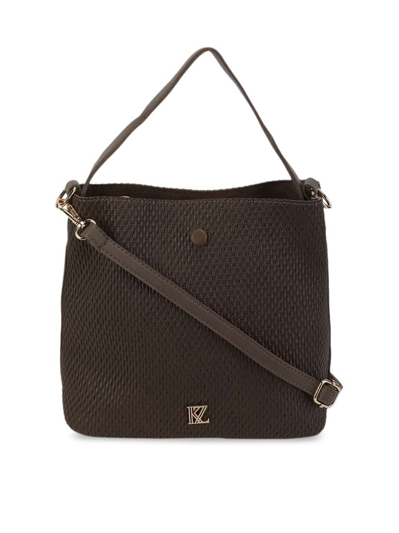 Buy Kazo Brown Self Design Handheld Bag Handbags for Women 10868732 Myntra