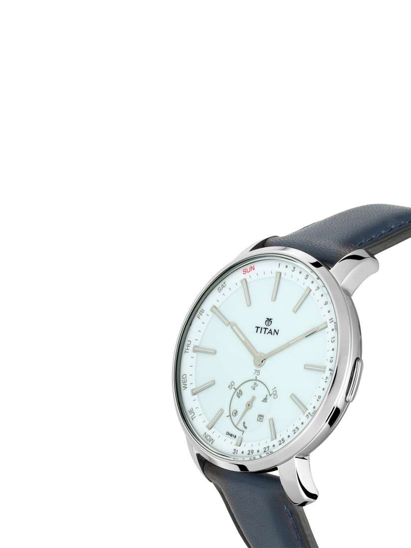 Titan connected blue dial smart watch best sale