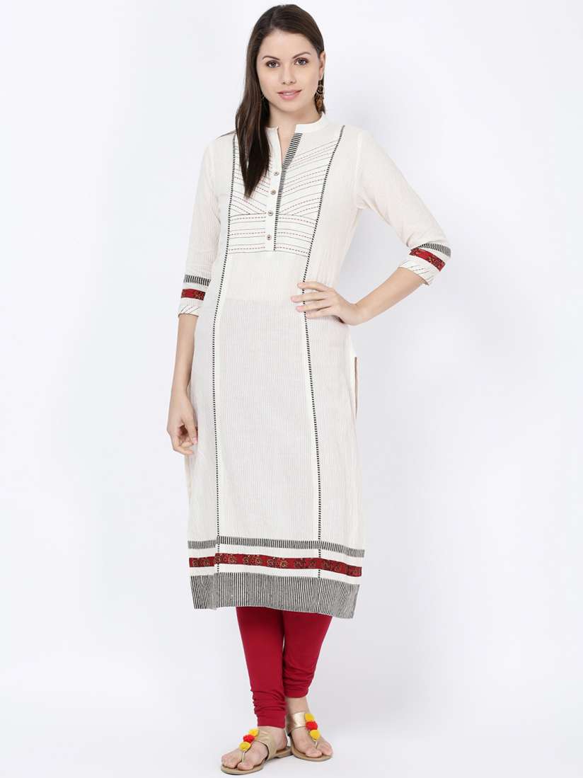 Soch women's straight cotton kurta top