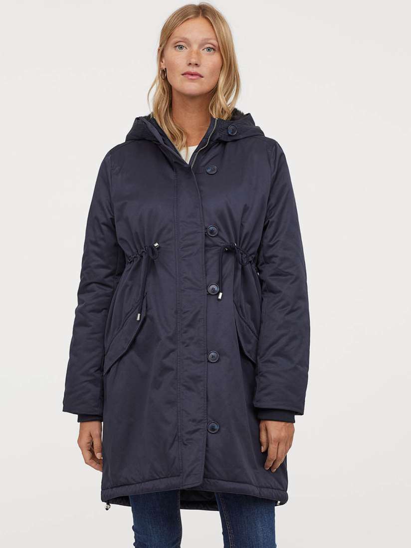 Buy H M Women Blue MAMA Padded Sustainable Parka Jackets for Women 10910438 Myntra