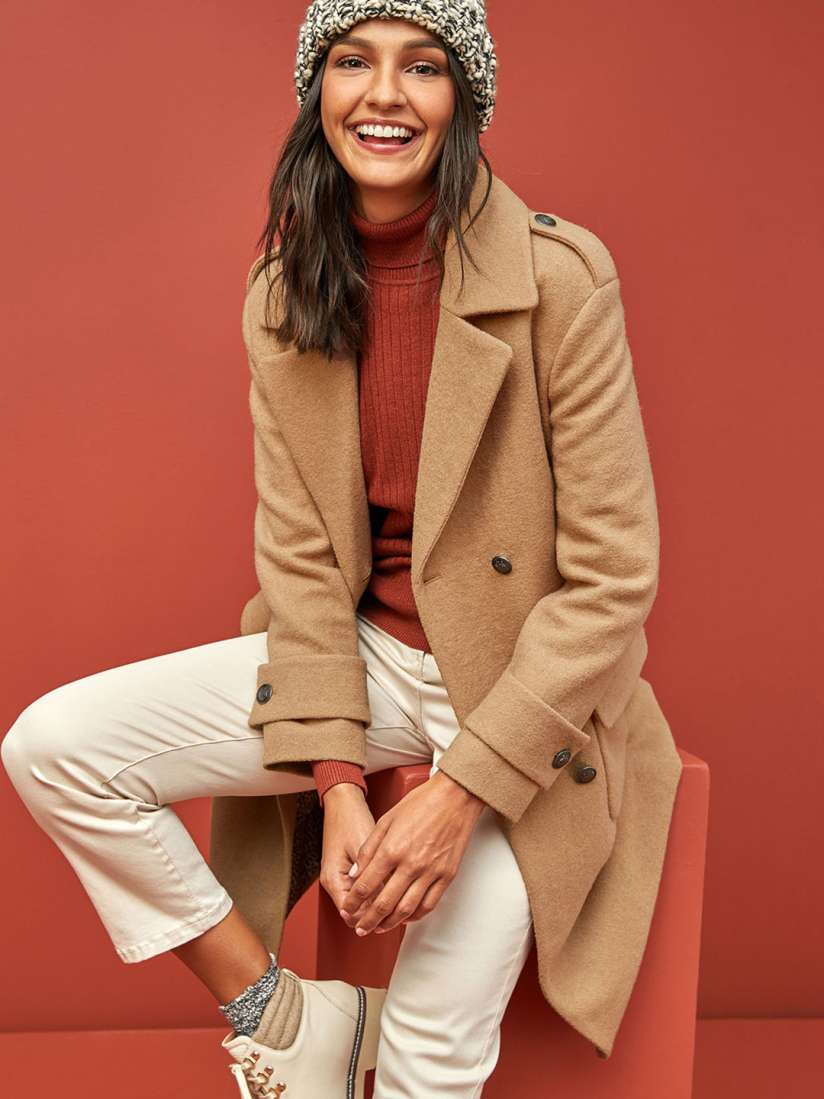 Longline peacoat women's deals