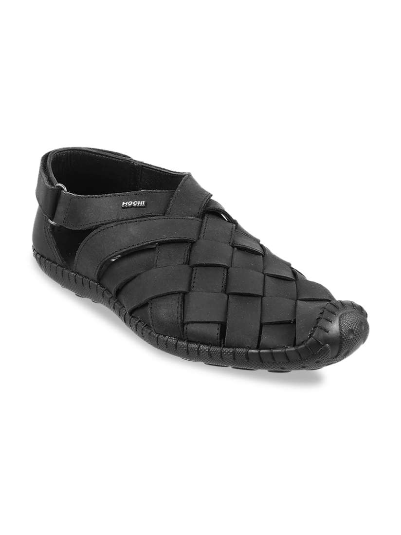 Mochi black leather shoes store