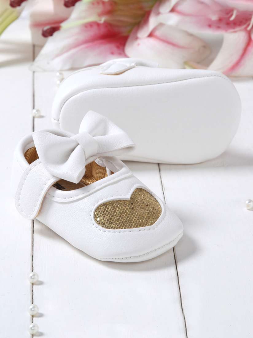 White and gold booties cheap