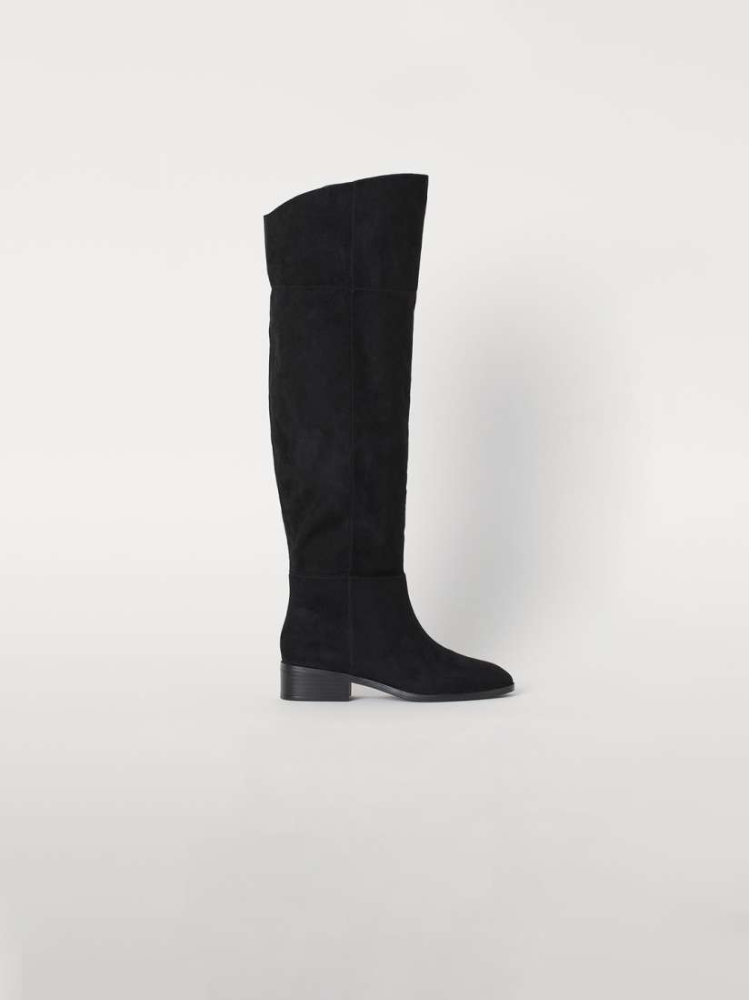 Buy H M Women Black Knee High Boots Boots for Women 10977770 Myntra
