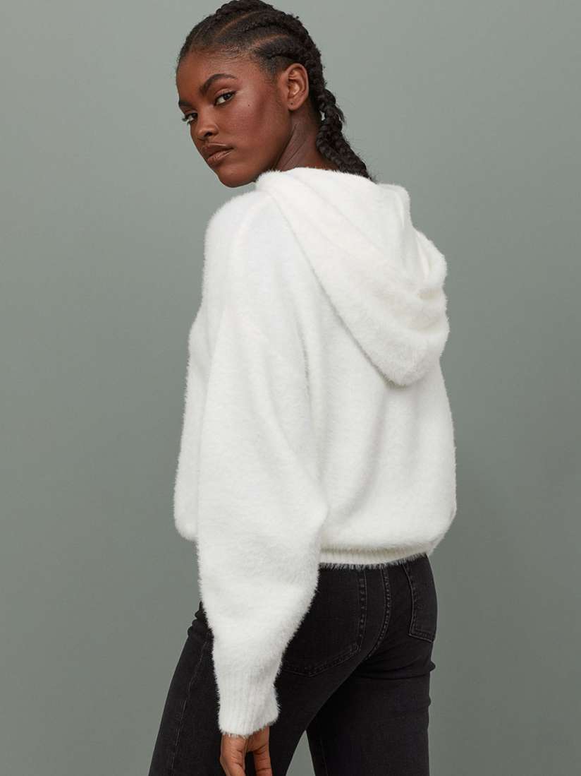 Buy H M Women Fluffy Hooded jumper Sweaters for Women 10975110 Myntra