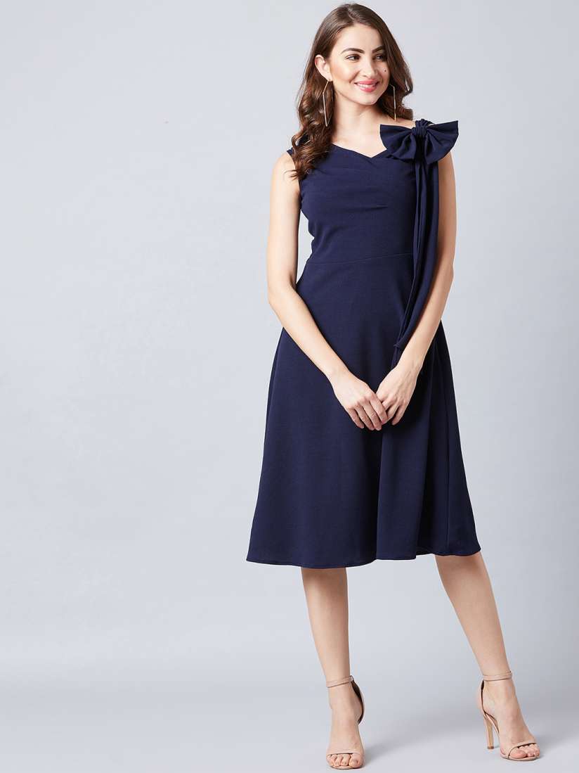 Athena navy blue dress shop