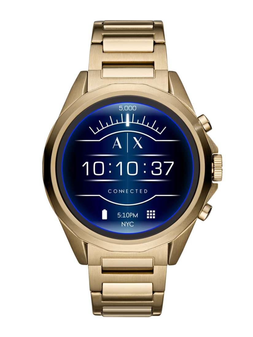 Buy Armani Exchange Men Drexler Gold Toned Smart Watch AXT2001 Smart Watches for Men 11006314 Myntra