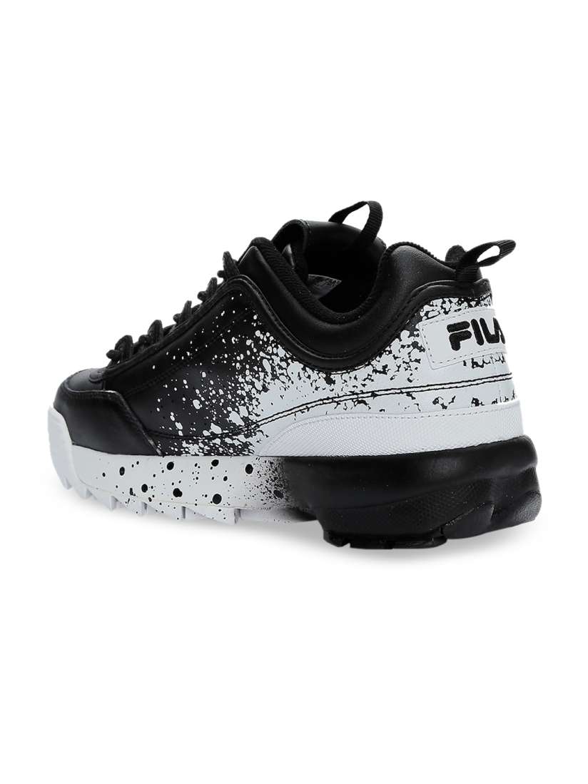Buy FILA Men Black White Colourblocked DISRUPTOR II SPLATTER Sneakers Casual Shoes for Men 11021870 Myntra
