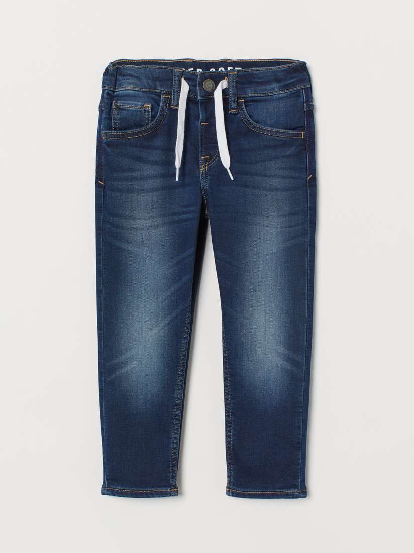 Buy H M Kids Super Soft Denim Joggers Jeans for Boys 11024252 Myntra