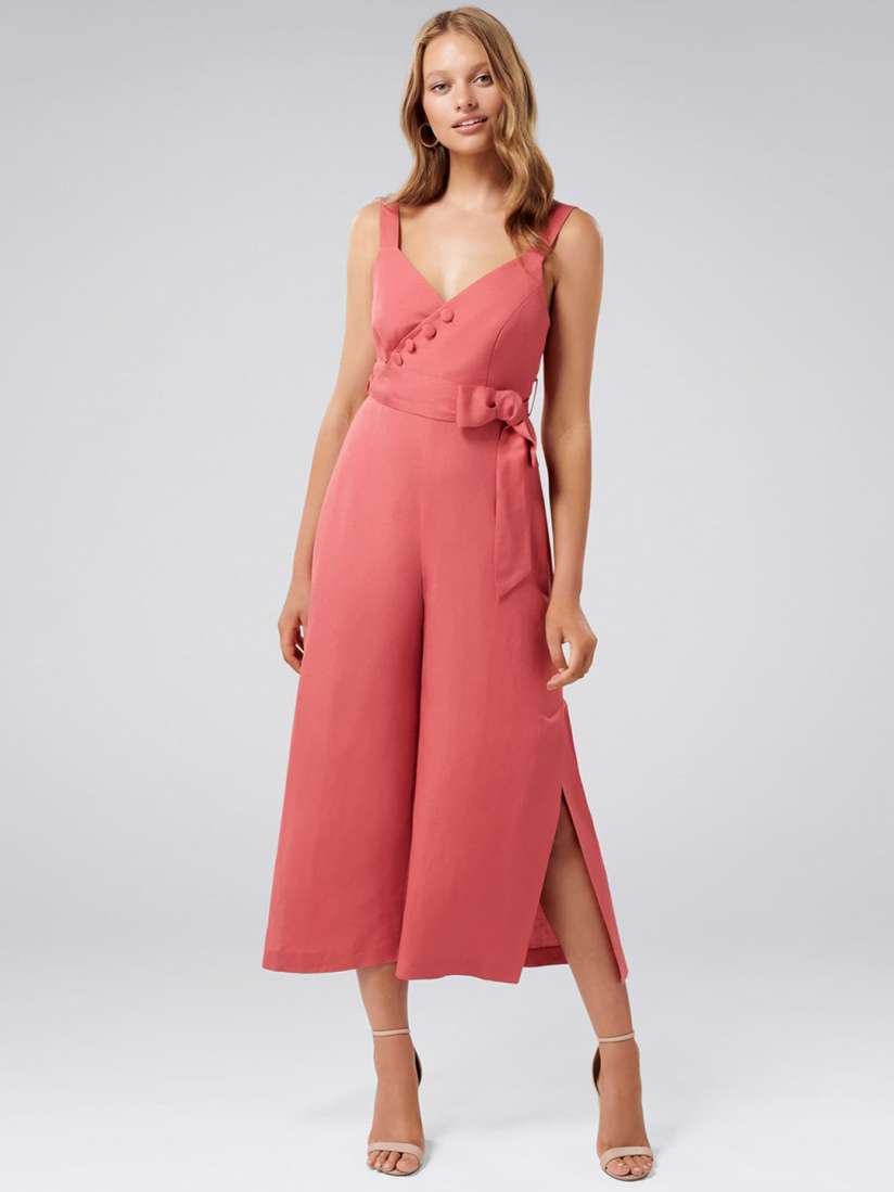 Buy Forever New Women Pink Solid Culotte Jumpsuit Jumpsuit for Women 11032362 Myntra