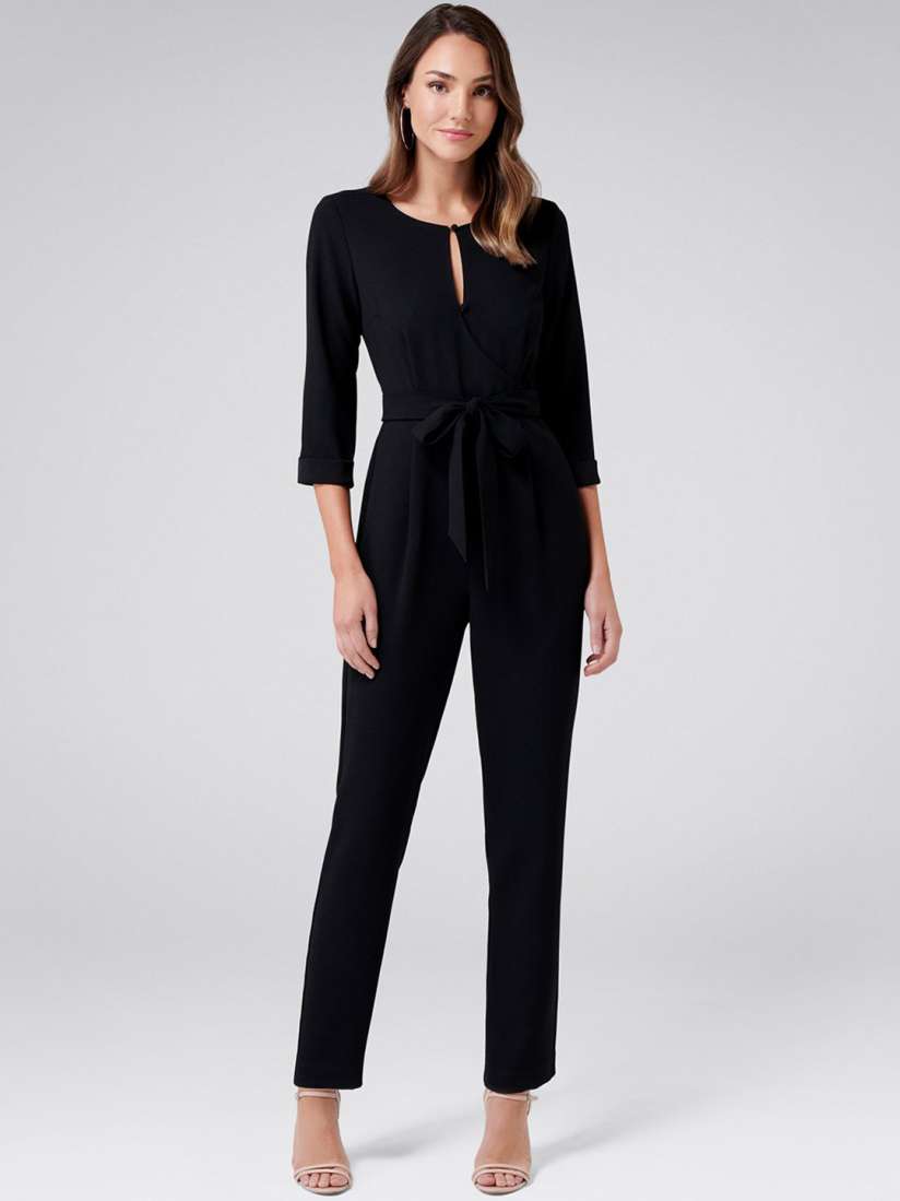 Buy Forever New Women Black Solid Basic Jumpsuit Jumpsuit for Women 11032378 Myntra