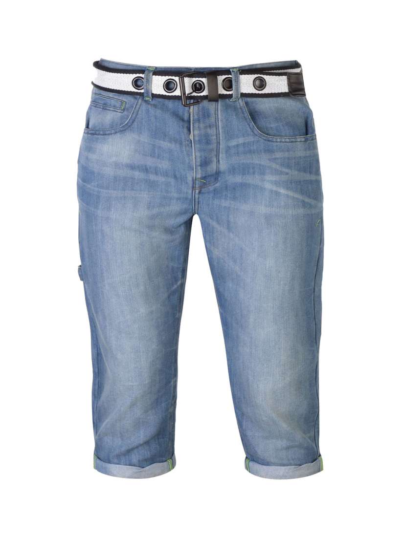 Buy NO FEAR Men Blue Washed Regular Fit Denim Shorts Shorts for Men 11027368 Myntra