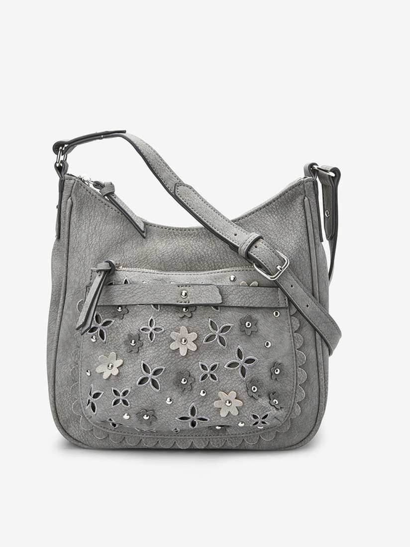 Buy next Grey Solid Sling Bag Handbags for Women 11039014 Myntra
