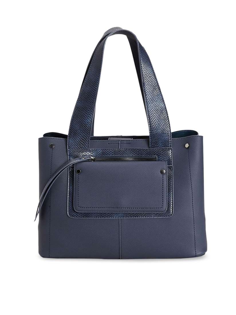 Buy next Navy Blue Solid Handheld Bag Handbags for Women 11039026 Myntra