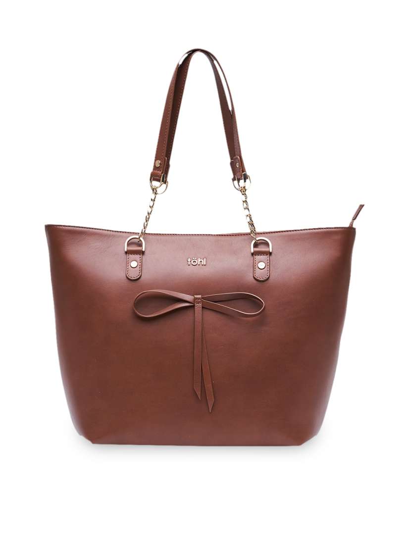 Buy tohl Brown Solid Leather Shoulder Bag Handbags for Women 11040306 Myntra
