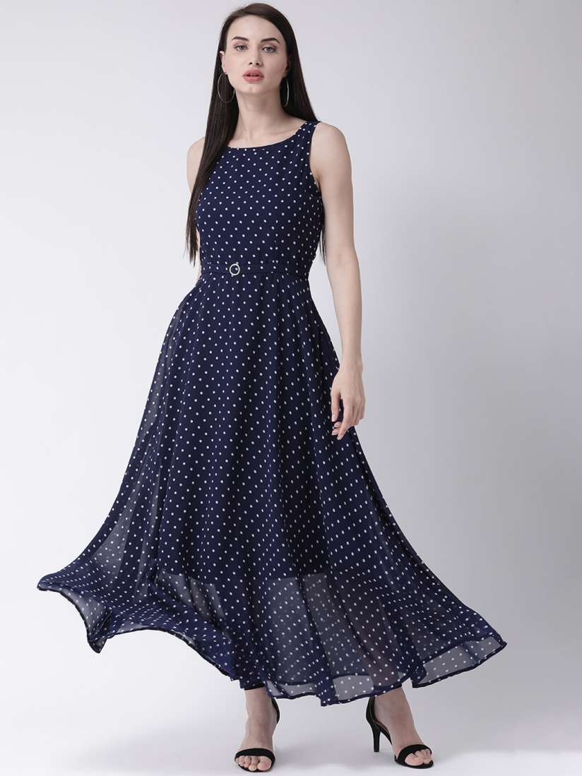 Buy Latin Quarters Women Blue White Printed Maxi Dress Dresses for Women 11068784 Myntra