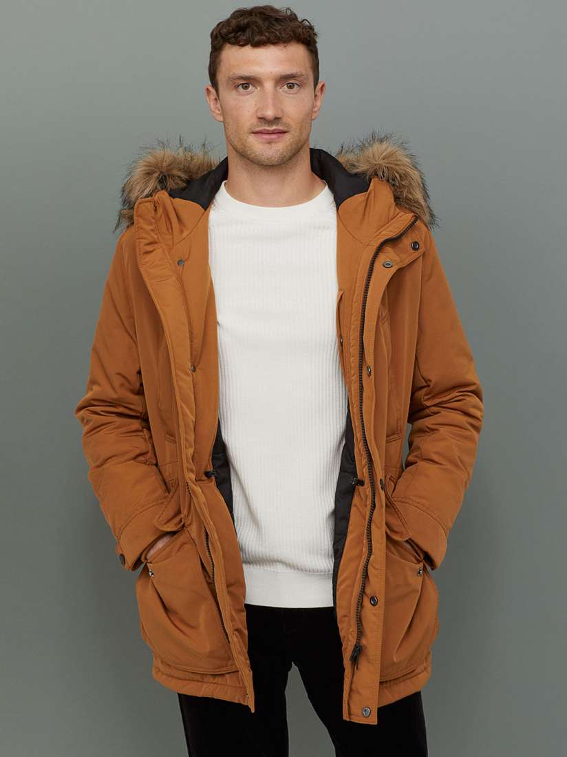 Parka jacket mens h&m hot sale