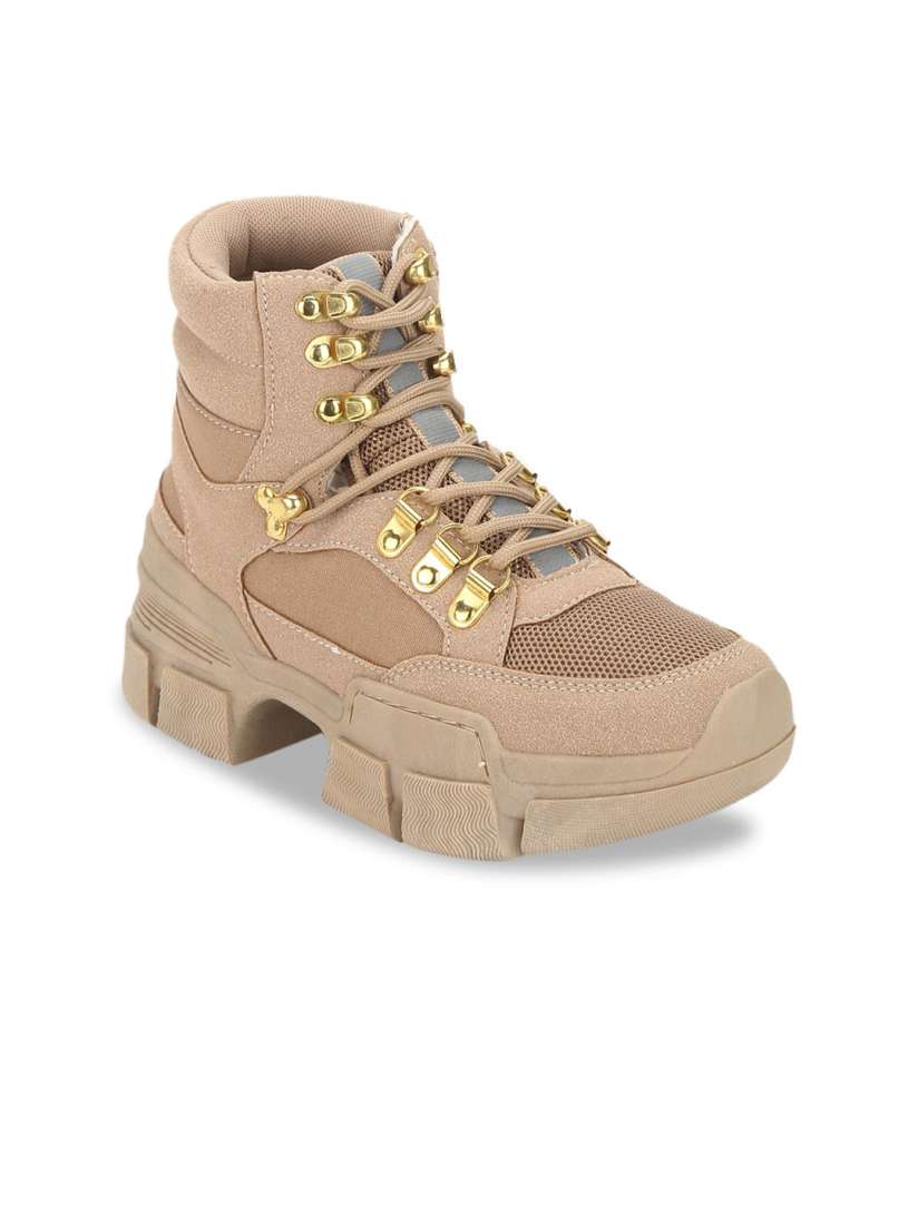 Truffle collection heeled hiker boots outlet