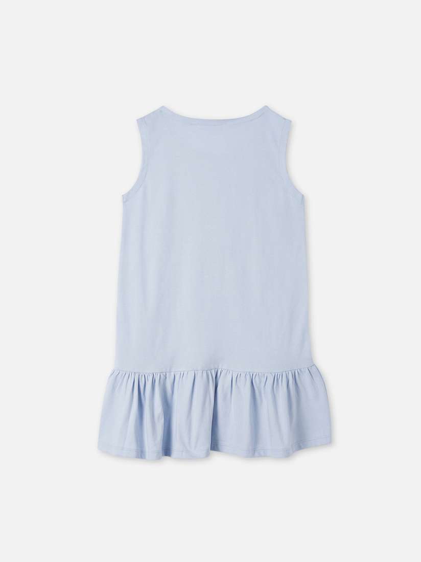 Buy DISNEY X ZILINGO Girls Blue Frozen Printed T shirt Dress Dresses for Girls 11096750 Myntra