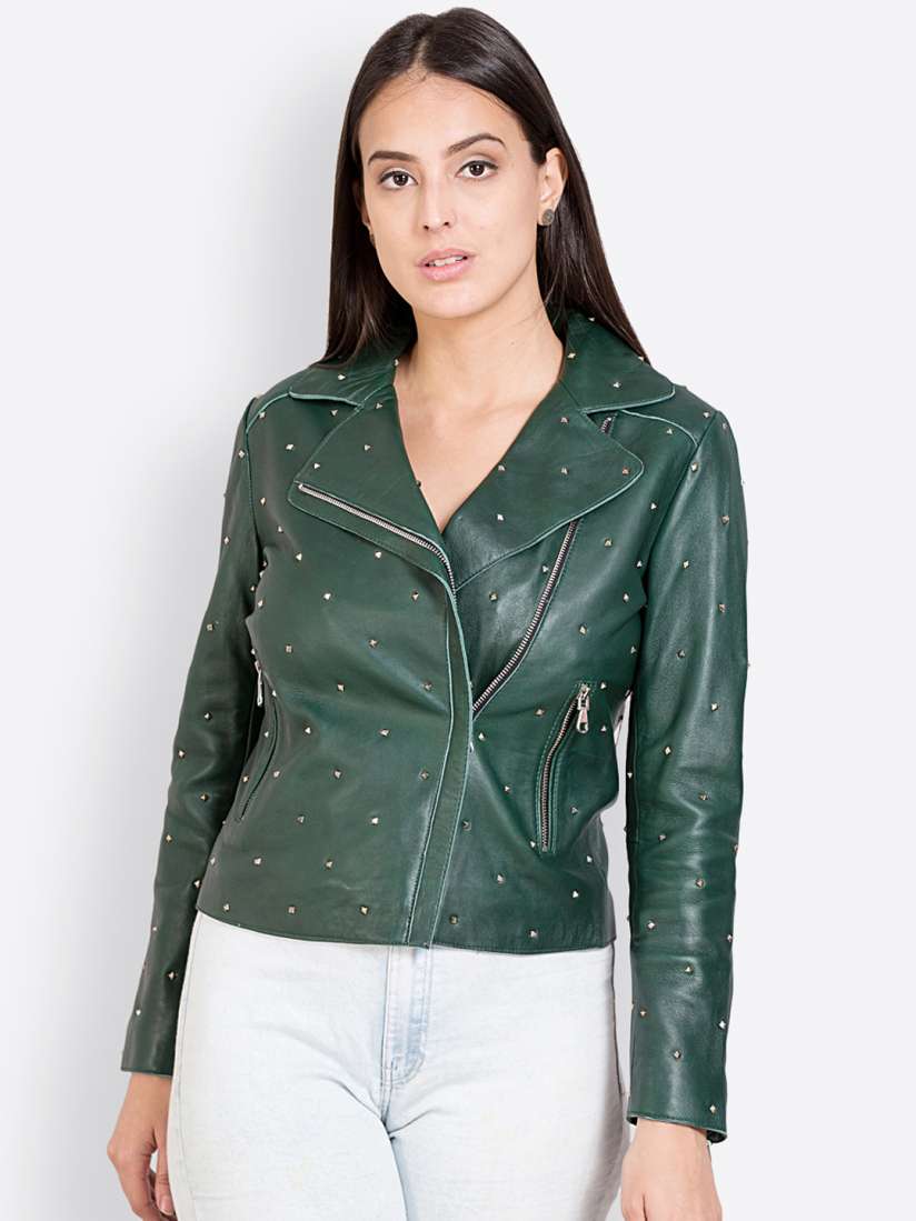 Myntra leather jackets for womens on sale