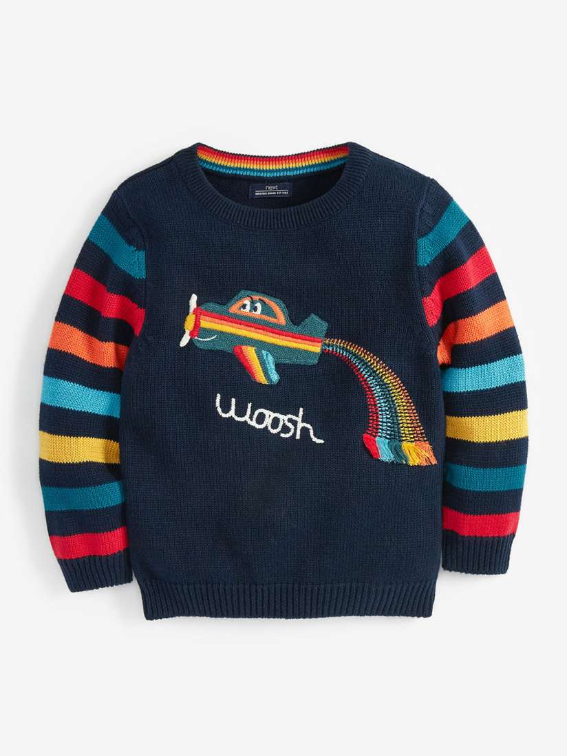 Buy next Boys Navy Blue Printed Sweater Sweaters for Boys 10917206 Myntra