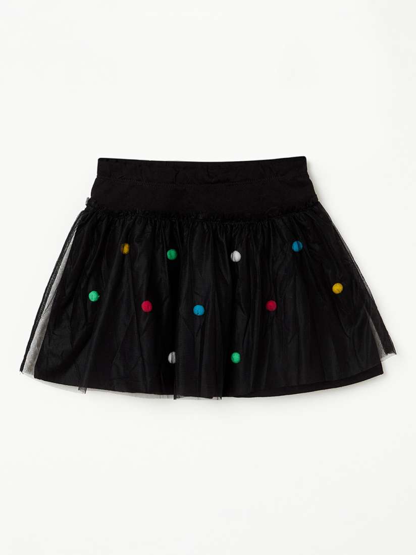 Buy Juniors by Lifestyle Girls Black Embellished Flared Mini Skirt Skirts for Girls 10911976 Myntra