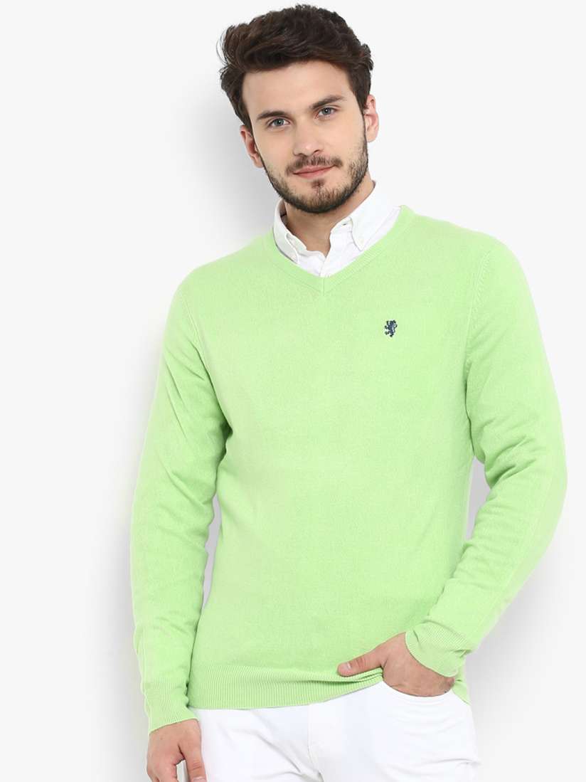 Buy Red Tape Men Lime Green Solid Sweater Sweaters for Men 10918496 Myntra