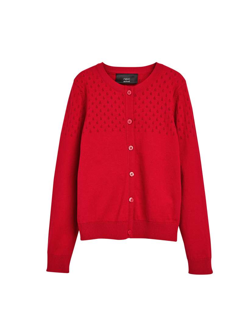 Buy next Girls Red Self Design Cardigan Sweater Sweaters for Girls 10918976 Myntra