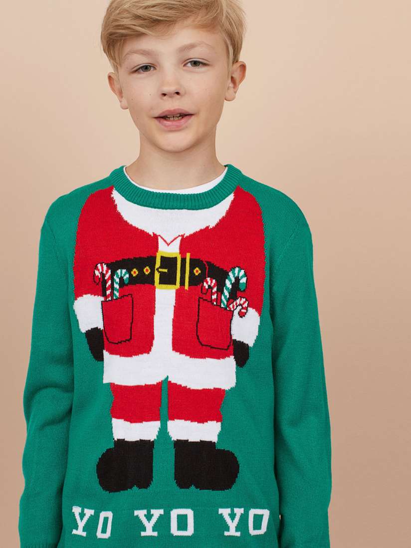 Red fine knit jumper sale