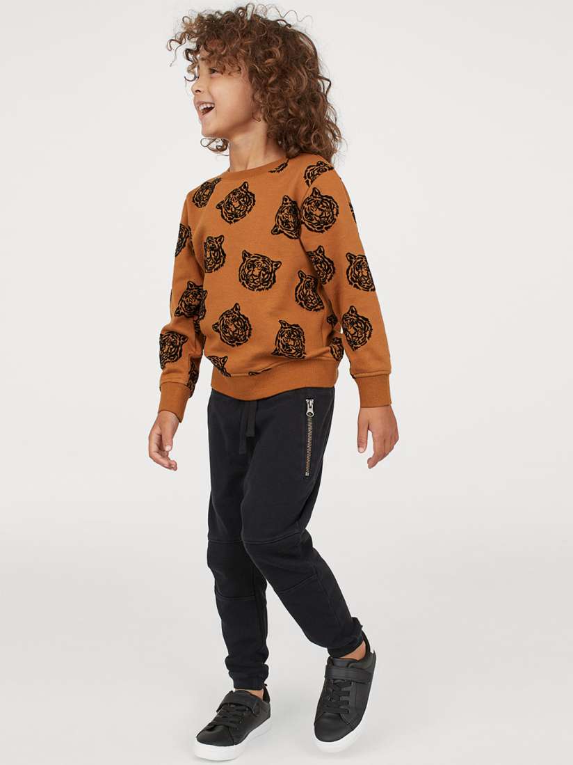 Buy H M Black Solid Biker Joggers Trousers for Boys 10929210 Myntra
