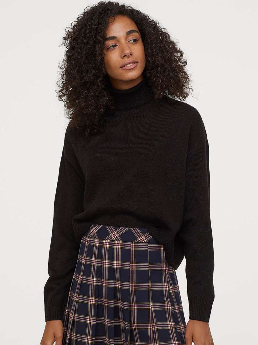 H&m Next Womens Polo Neck Jumpers H&m Knitted Polo Jumper