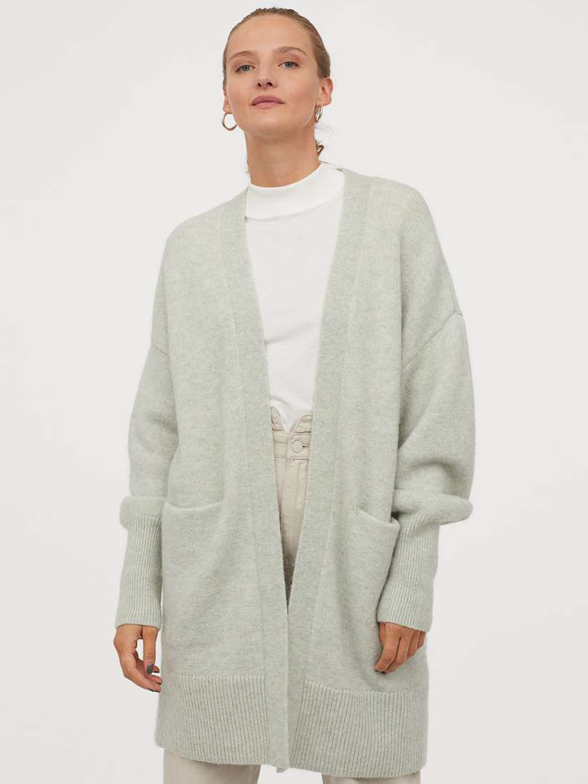 Buy H M Women Green Wool Blend Longline Cardigan Sweaters for Women 10945718 Myntra