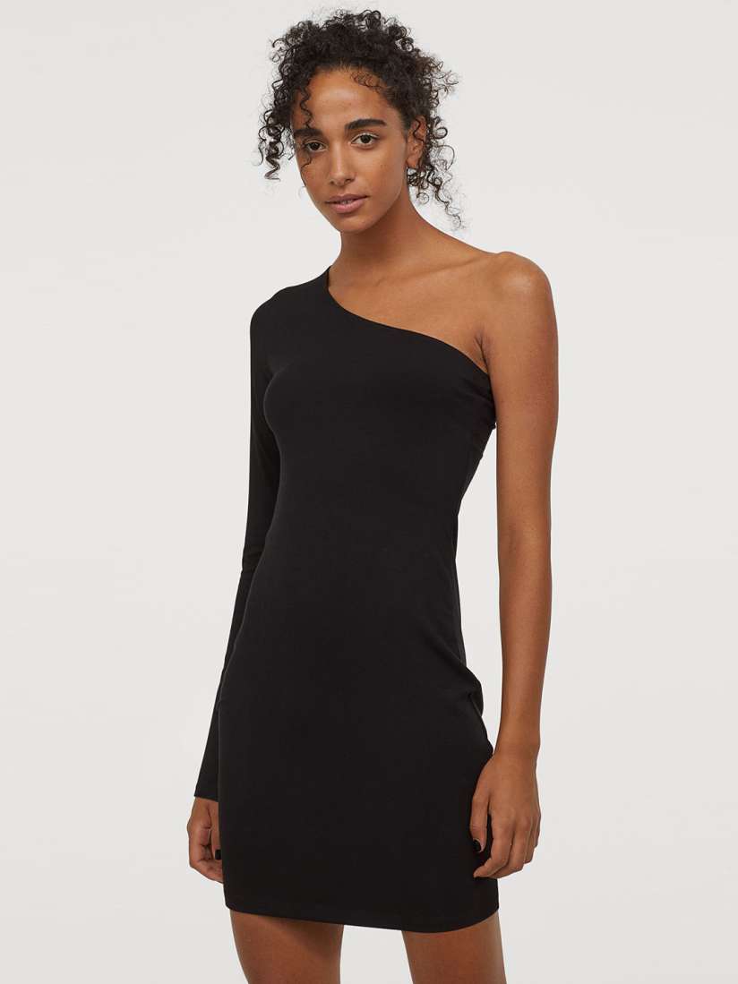 One shoulder dress myntra top