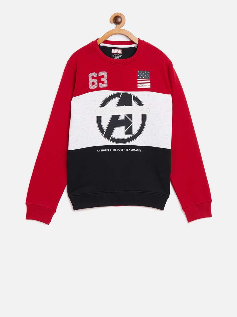 Buy Octave Boys Red White Printed Sweatshirt Sweatshirts for Boys 11142372 Myntra