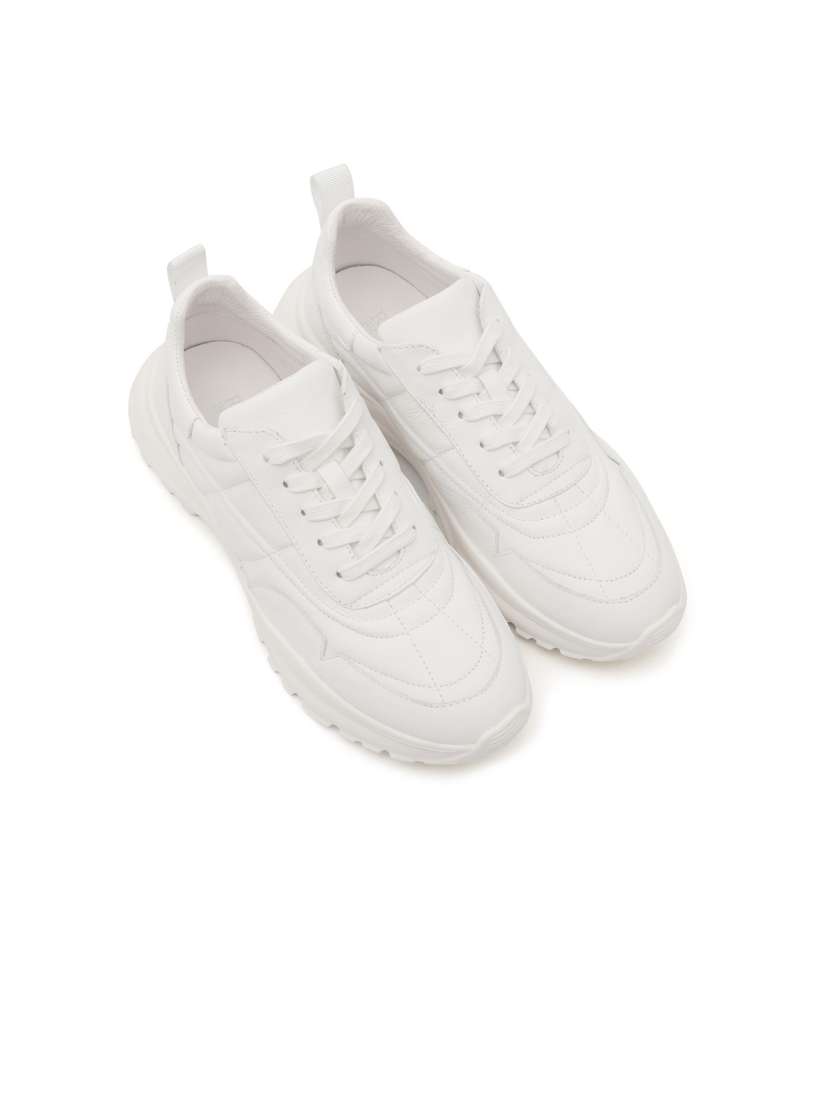 Buy ROSSO BRUNELLO Men White Solid Leather Sneakers Casual Shoes for Men 11160774 Myntra