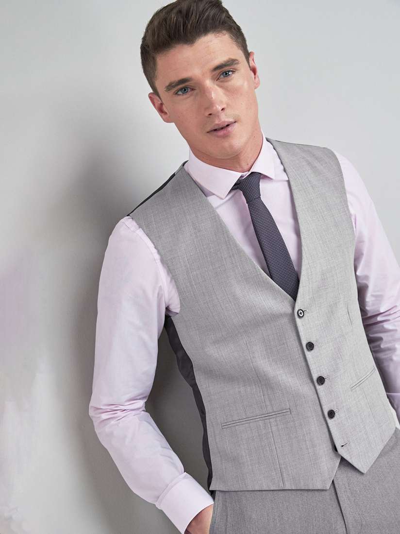 Next light grey waistcoat new arrivals