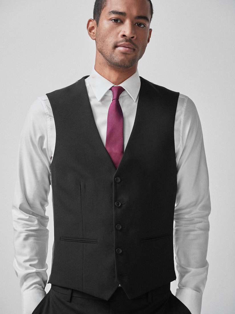 Buy next Big Tall Men Black Grey Solid Single Breasted Waistcoat Waistcoat for Men 11167064 Myntra