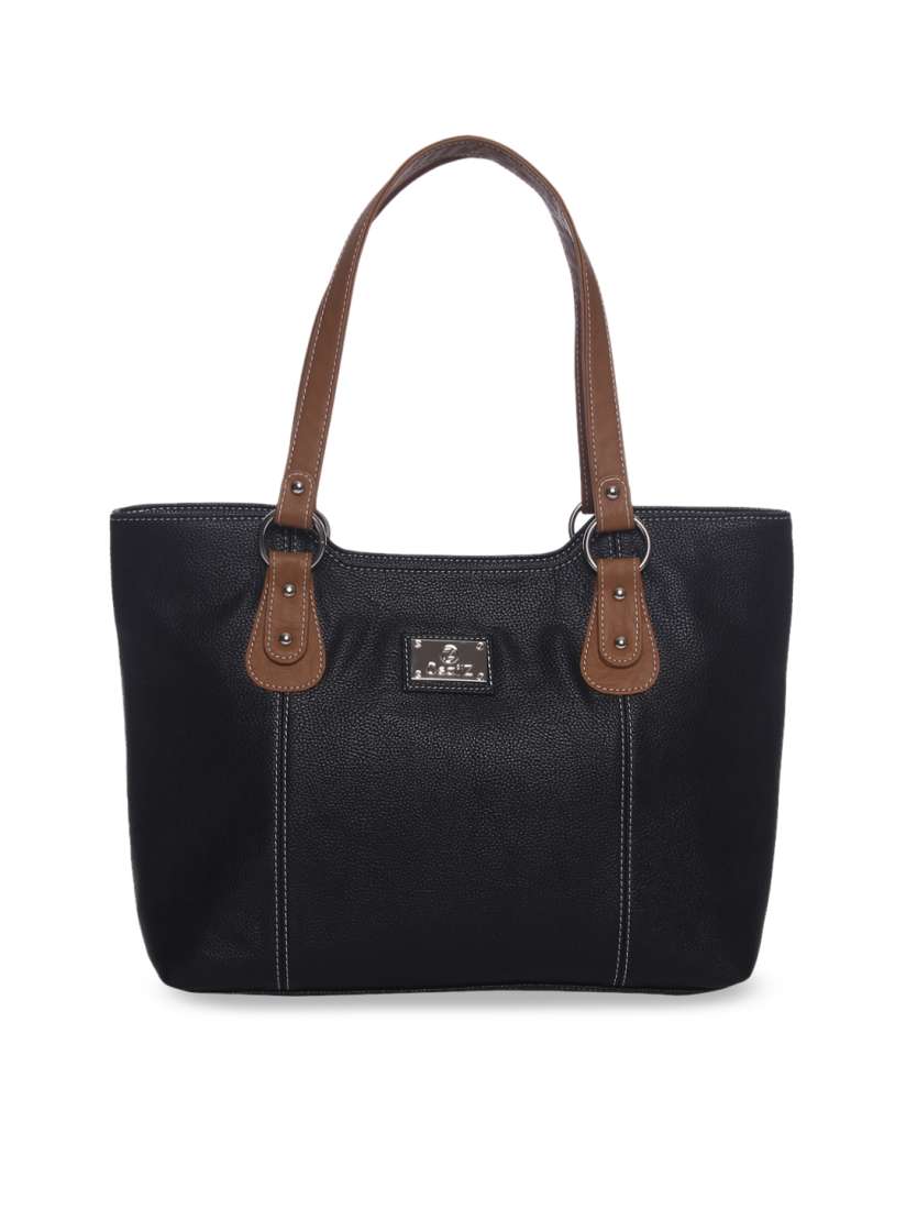 Buy OsaiZ Black Solid Shoulder Bag Handbags for Women 11198218 Myntra