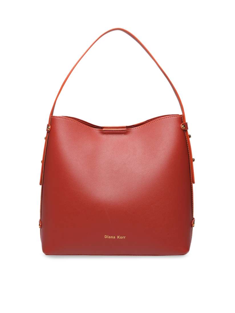 Buy Diana Korr Rust Red Solid Tote Bag Handbags for Women 11220238 Myntra