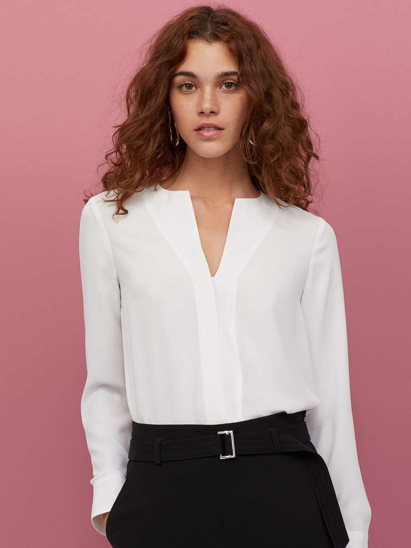 Buy H M Women White Crepe Blouse Tops for Women 11257824 Myntra