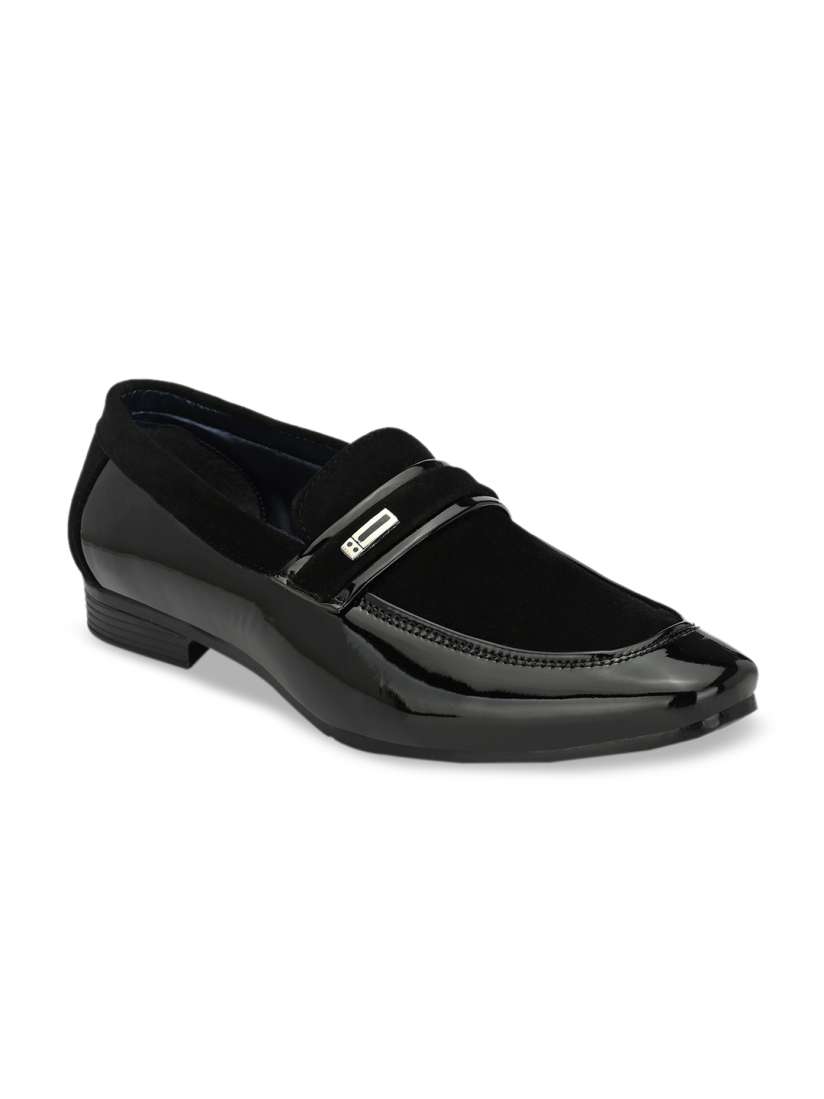 Buy Ferraiolo Men Black Solid Party Loafers Formal Shoes for Men 11136830 Myntra