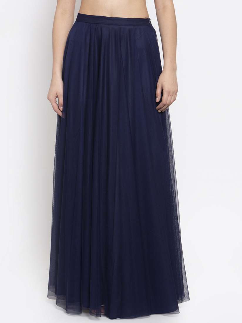 Long maxi skirt net shop