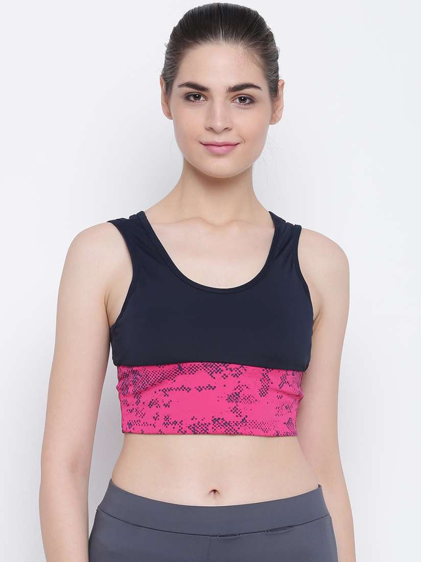 Buy FILA Women Navy Blue Printed Bralette Top Tops for Women 11138036 Myntra